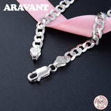 925 Sterling Silver Men's Hip Hop Bracelet