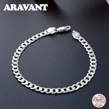 925 Sterling Silver Men's Hip Hop Bracelet