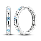 925 Silver Hoop Earrings For Women - Gift for Girlfriend