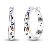 925 Silver Hoop Earrings For Women - Gift for Girlfriend