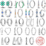 925 Silver Hoop Earrings For Women - Gift for Girlfriend