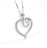 925 Silver Heart Micro Pendant Love Necklace