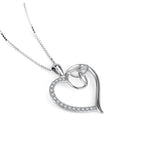 925 Silver Heart Micro Pendant Love Necklace