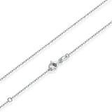 925 Silver Link Chains Necklace for Pendant Charm S925 Jewelry Gift CQA006