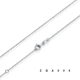925 Silver Link Chains Necklace for Pendant Charm S925 Jewelry Gift CQA006