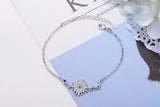 925 Silver Micro Cz Moon Star Bracelet Women Zirconia Fine Jewelry
