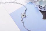 925 Silver Micro Cz Moon Star Bracelet Women Zirconia Fine Jewelry