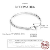 925 Silver Bracelet for Charms Pendant Beads Bangles Infinity Knot Women