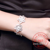 925 Silver Plum Bracelet for Women High-Fine Jewelry