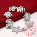 925 Silver Plum Bracelet for Women High-Fine Jewelry