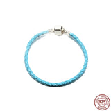 925 Silver Buckle Bracelet Snake Bone Chain DIY Gift