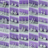 925 Silver Dragonfly/Star/Heart/Crown Drop Earrings Women Jewelry