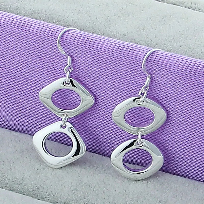 925 Silver Dragonfly Drop Earrings For Wedding Party