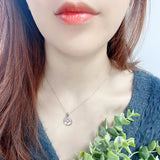 925 Silver Tree of Life Round Pendant Necklace Plated Chain Gift