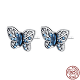 925 Silver Zircon Sunflower Stud Earrings - Trending Jewelry
