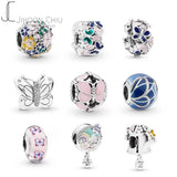925 Silver Travel Charms Beads for Pandora Bracelets