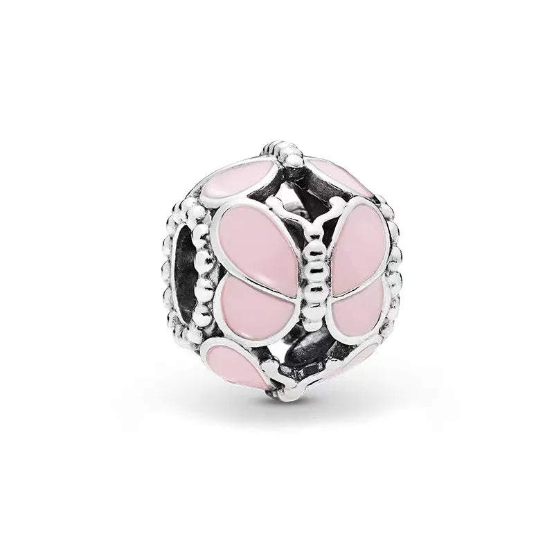 925 Silver Travel Charms Beads for Pandora Bracelet DIY Jewelry Making