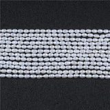 Hot AA 3-4mm Rice Shape Freshwater Pearl Strands