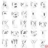 Alphabet Bead Charm for Bracelet, Sterling Silver 925, Jewelry Gift