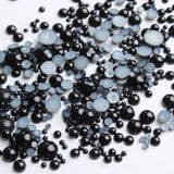 ABS Half Round Flatback Pearls Mix Size 15g Beads Diy Accessories
