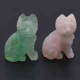 Cat-Shaped Stone Animal Decoration Ornament