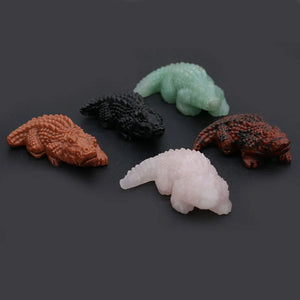 Stone Crocodile Ornament Lucky Gift for Desk or Garden