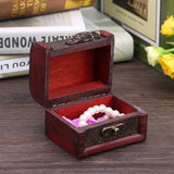 Antique Jewelry Display Wooden Storage Box Case