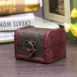 Antique Jewelry Display Wooden Storage Box Case