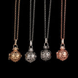 Heart Cage Locket Diffuser Necklace Aromatherapy Perfume Fragrance