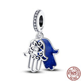 925 Sterling Silver Heart Animal Beads 3mm Bracelet DIY Jewelry