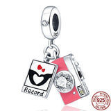 925 Sterling Silver Heart Animal Beads 3mm Bracelet DIY Jewelry