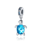 Silver Mermaid Beads Charms for 3mm Bracelet DIY Jewelry Making