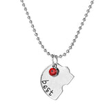 Heart Shape Puzzle BFF Necklace For 4 Friends