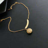 Stainless Steel Face Chain for Women - Tassel Pendant - Fine Jewelry