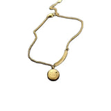 Stainless Steel Face Chain for Women - Tassel Pendant - Fine Jewelry