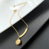 Stainless Steel Face Chain for Women - Tassel Pendant - Fine Jewelry