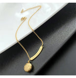 Stainless Steel Face Chain for Women - Tassel Pendant - Fine Jewelry