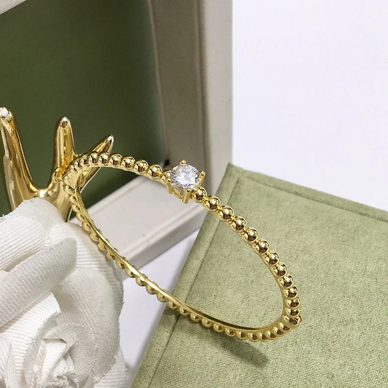 Hot Bangle Jewelry Lady Party Wedding Europe Famous Top CZ Women Jewelry