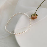 Baroque Natural Pearl Anklet Freshwater Pearl Elasticity Chain Beach Jewelry