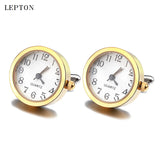 Real Clock Cufflinks Men Lepton Watch Cuff links