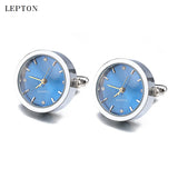 Real Clock Cufflinks Men Lepton Watch Cuff links