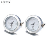 Real Clock Cufflinks Men Lepton Watch Cuff links