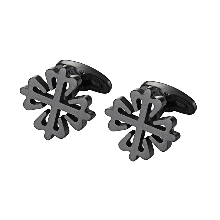 Hot Crusaders Cufflinks Matte Stainless Steel Cufflink For Mens