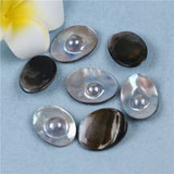 Hot Mabe Pearl Oval Shape Sea Shell Loose Pearl Beads