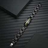 Hot Stainless Steel Bracelet Mens Enamel Charms Jewelry For Men