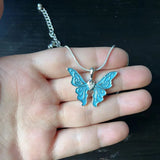 Thai Pop Butterfly Necklace Set Double Chains