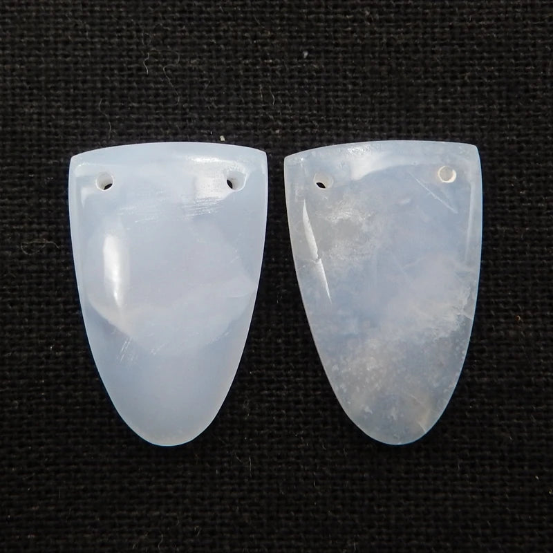 Hot Lace Agate Double Hole Earrings Bead Stone 23x15x4mm
