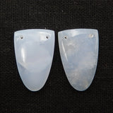 Hot Lace Agate Double Hole Earrings Bead Stone 23x15x4mm