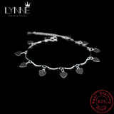 Bohemia Love Heart Pendant Bracelet 925 Sterling Silver Charm Bracelets