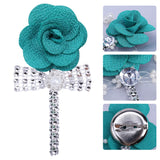 Hot Bride Wrist Flower Groom Suit Pin Ivory DIY Wedding Dress T054Z